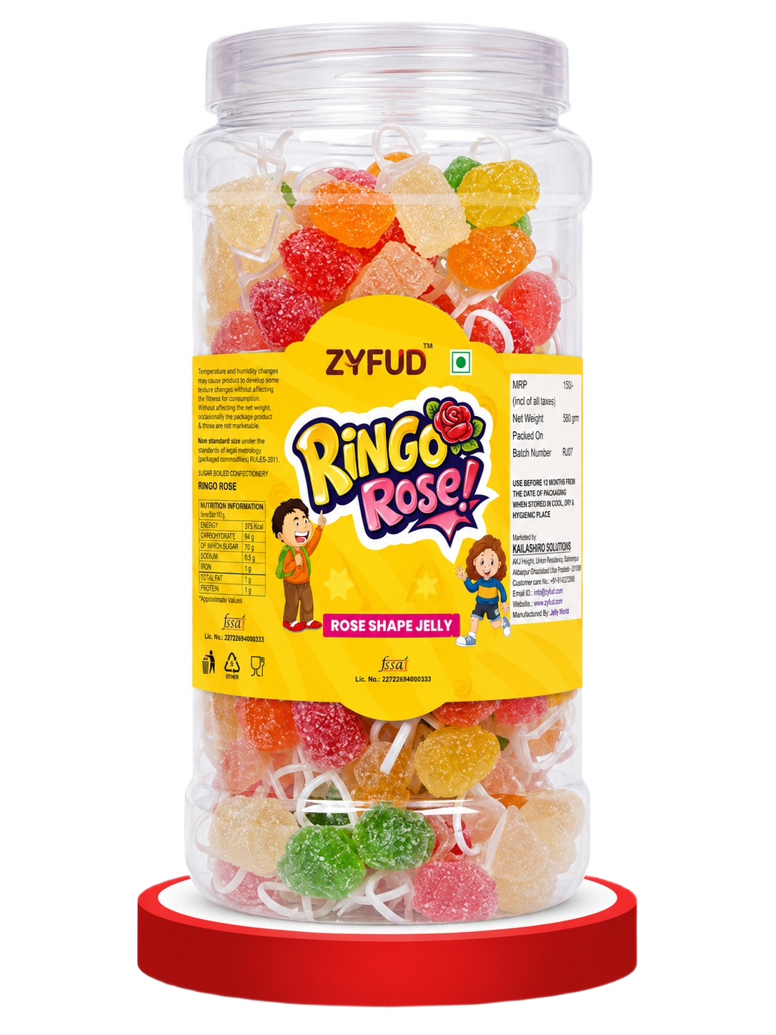 ZYFUD Ringo Rose wholesale candy jar